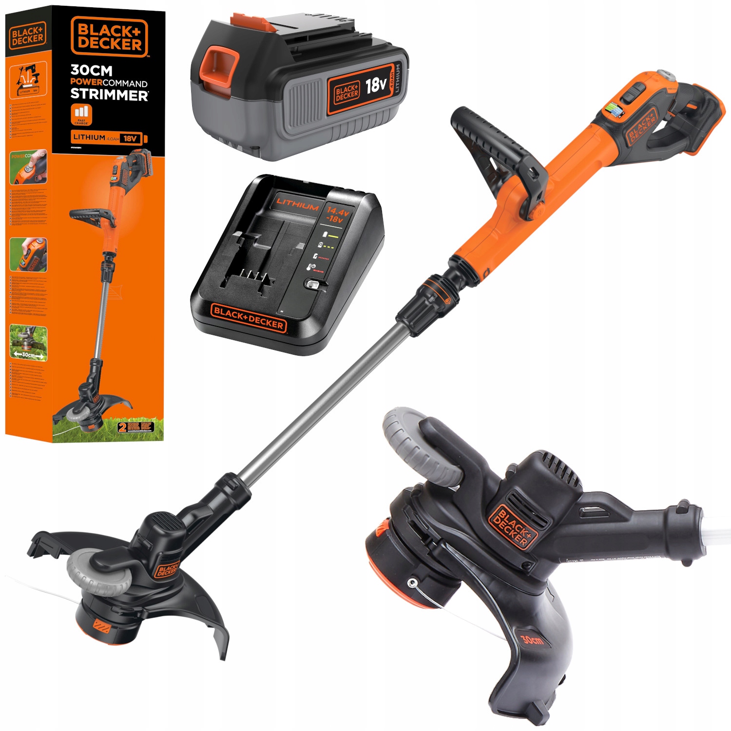 Akumulátorová kosačka BLACK+DECKER 18V 4,0Ah STC1840EPC-QW
